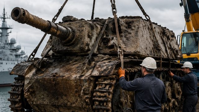 Remarkable WWII Discovery: Vintage Assault Gun Unearthed at Naval Base